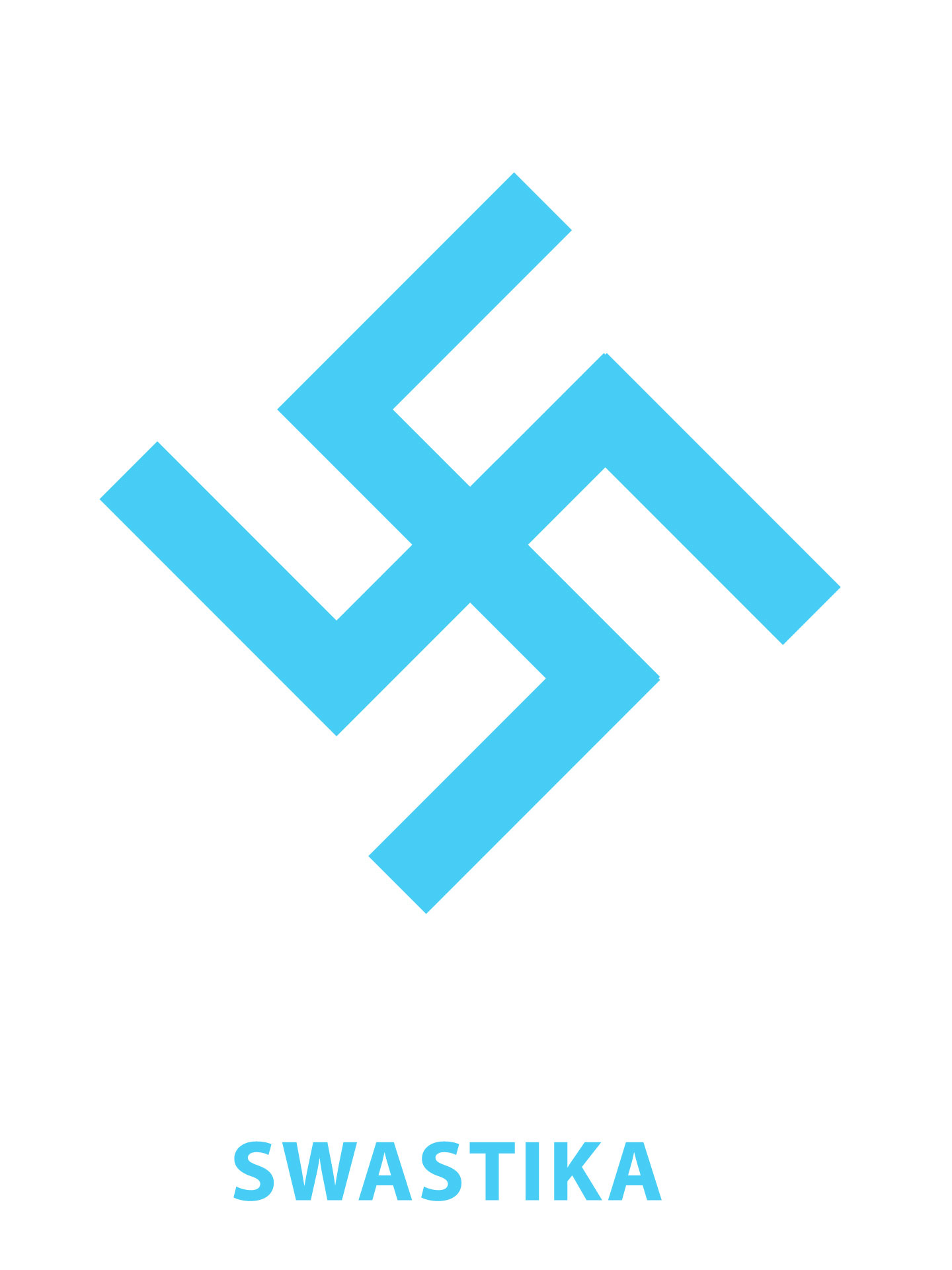 Illustration of a Swastika by NFT Latinx Womnx decolonizing artist
